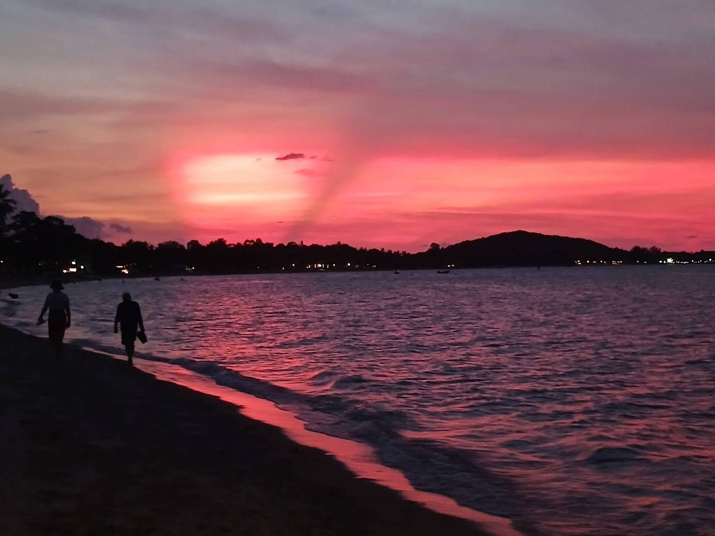 Nature Bar pink beach sunset